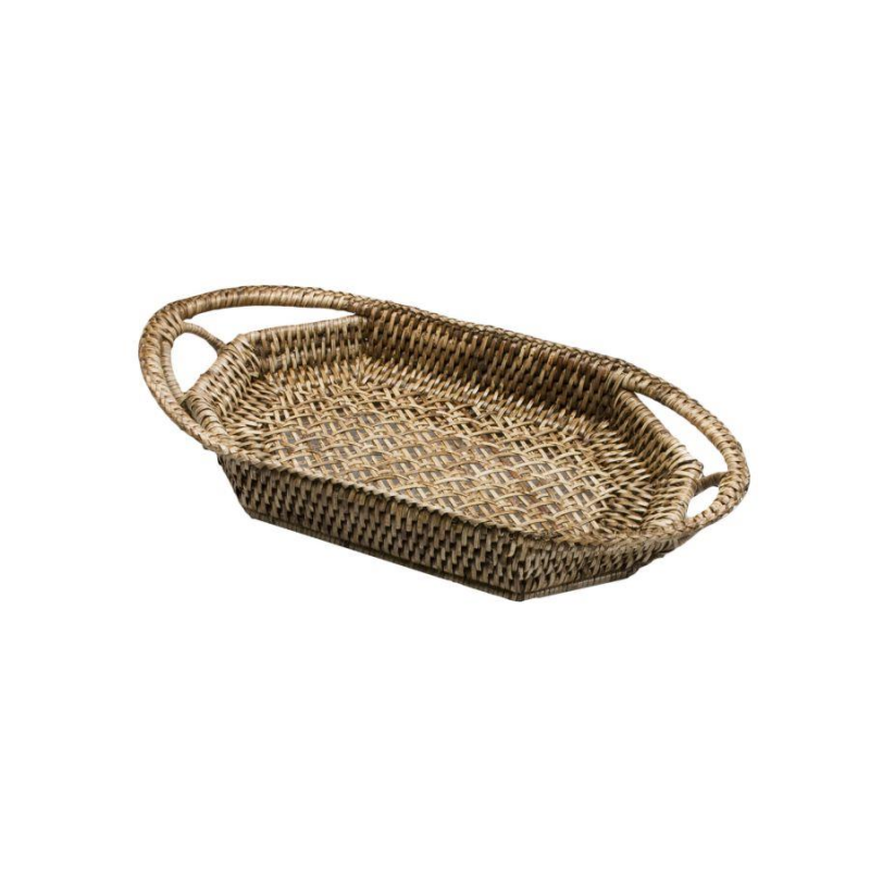 Panier osier bateau birman ovale cm32x15h6 | Leroy Merlin