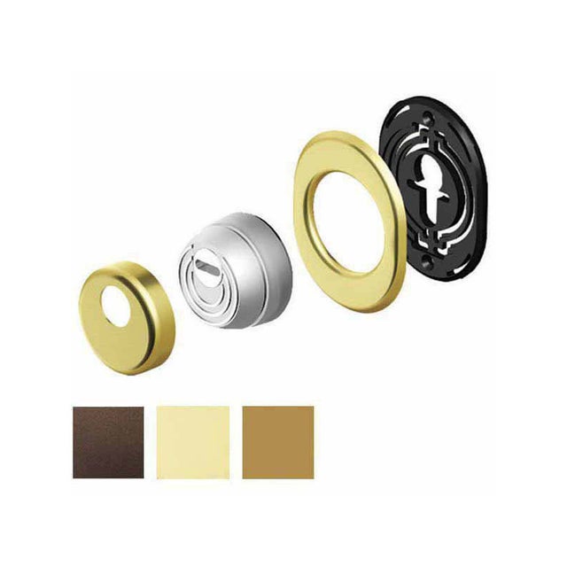 Borchia Per Cilindro Tondo THIRARD - Ø23mm Concavo In Ottone - Finitura Elegante E Resistente - Foto 8