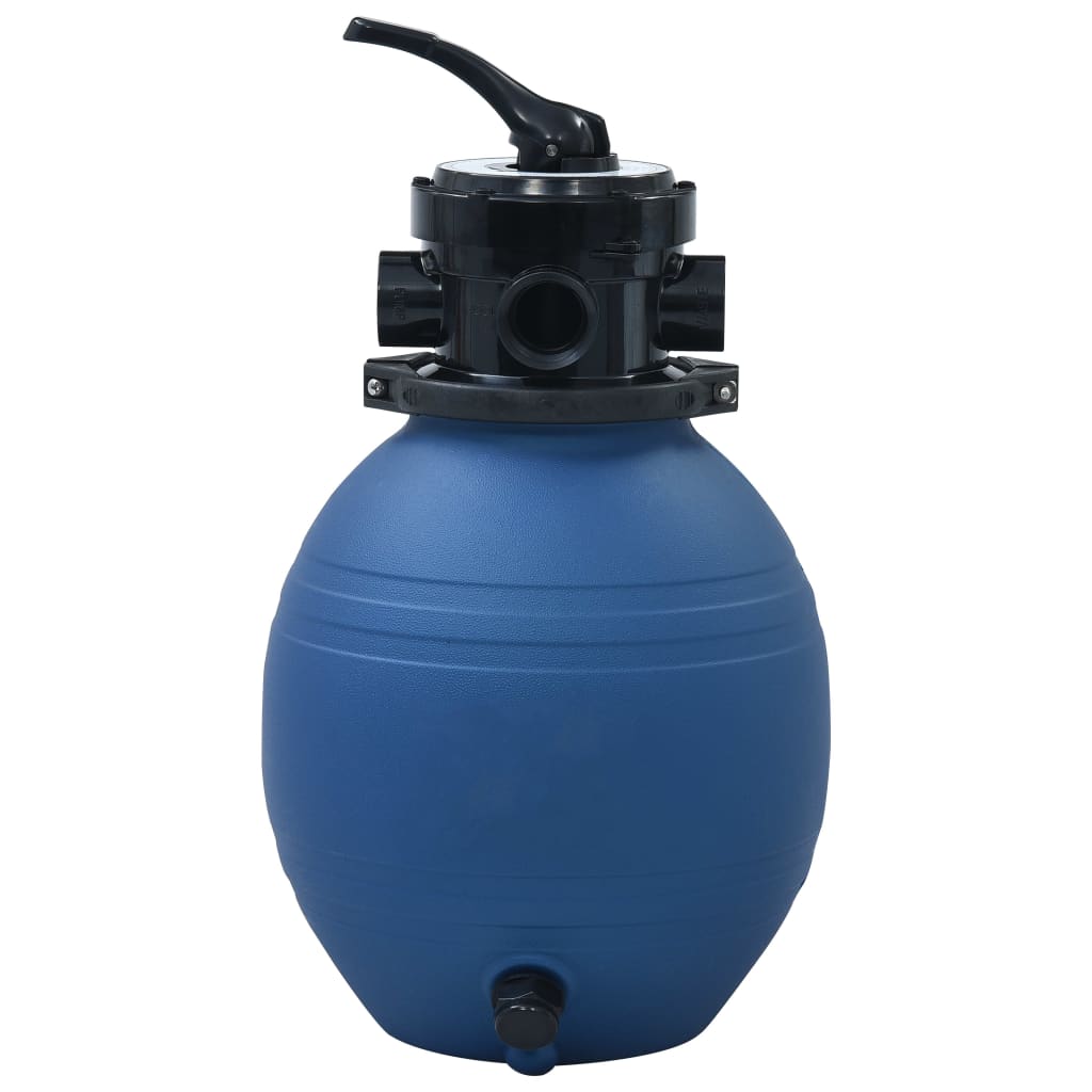 vidaXL Filtre à sable pour piscine avec vanne 4 positions Bleu 300 mm - 3