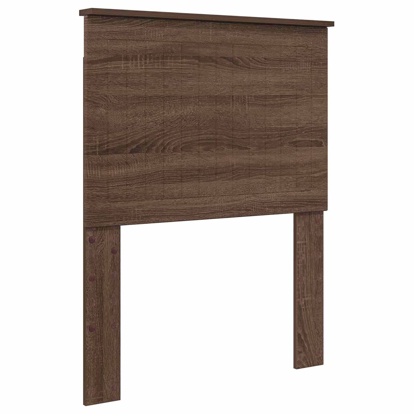 Lit coffre chêne brun 75 x 190 cm panneau de bois - 7
