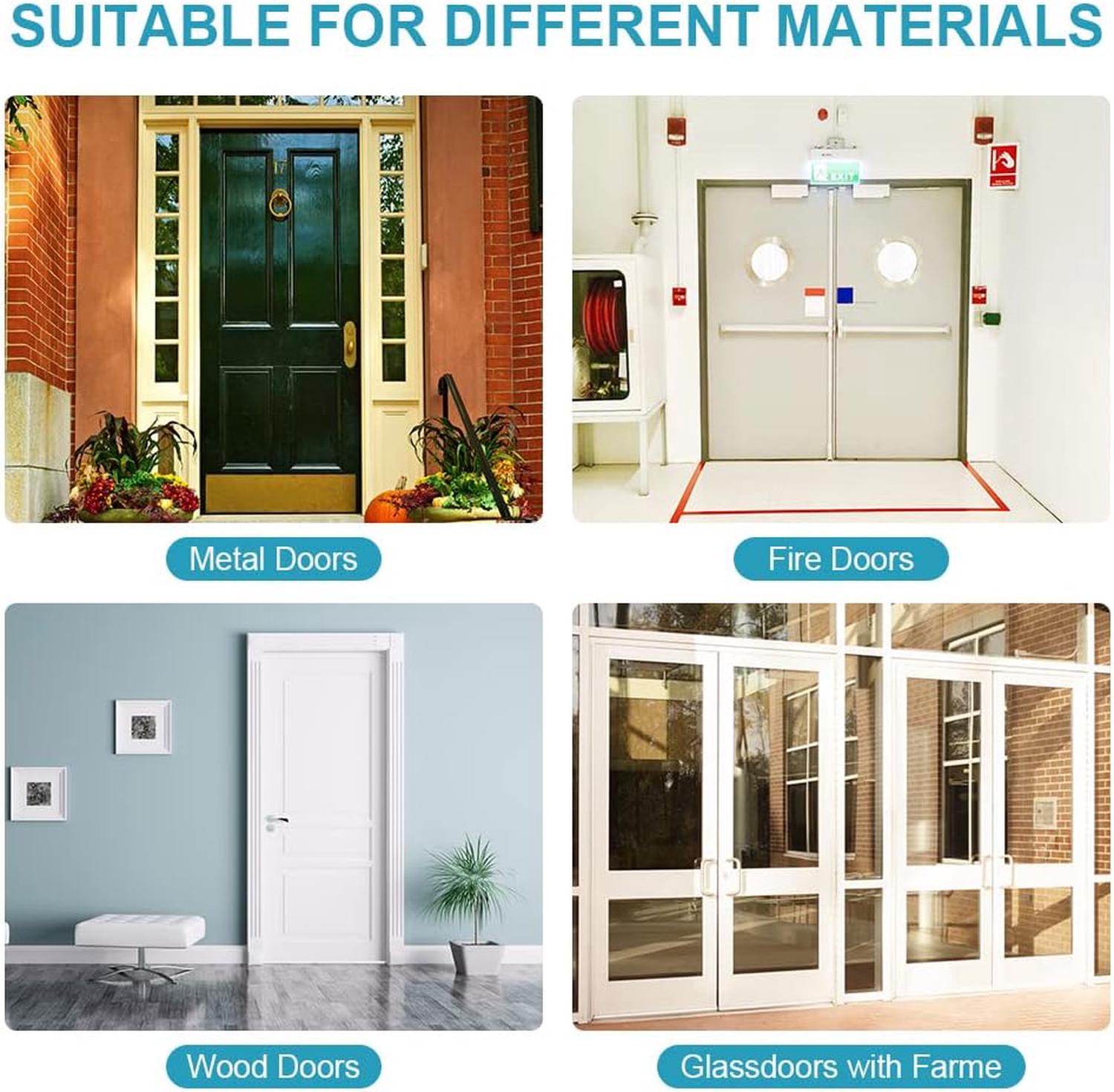 Automatique Réglable Contrôle Jusqu'à 45-65KG (1pcs), Ferme-Porte Automatique Hydraulique avec A Bras Compas Rotatif Ideal，Crédit de positionnement - 6