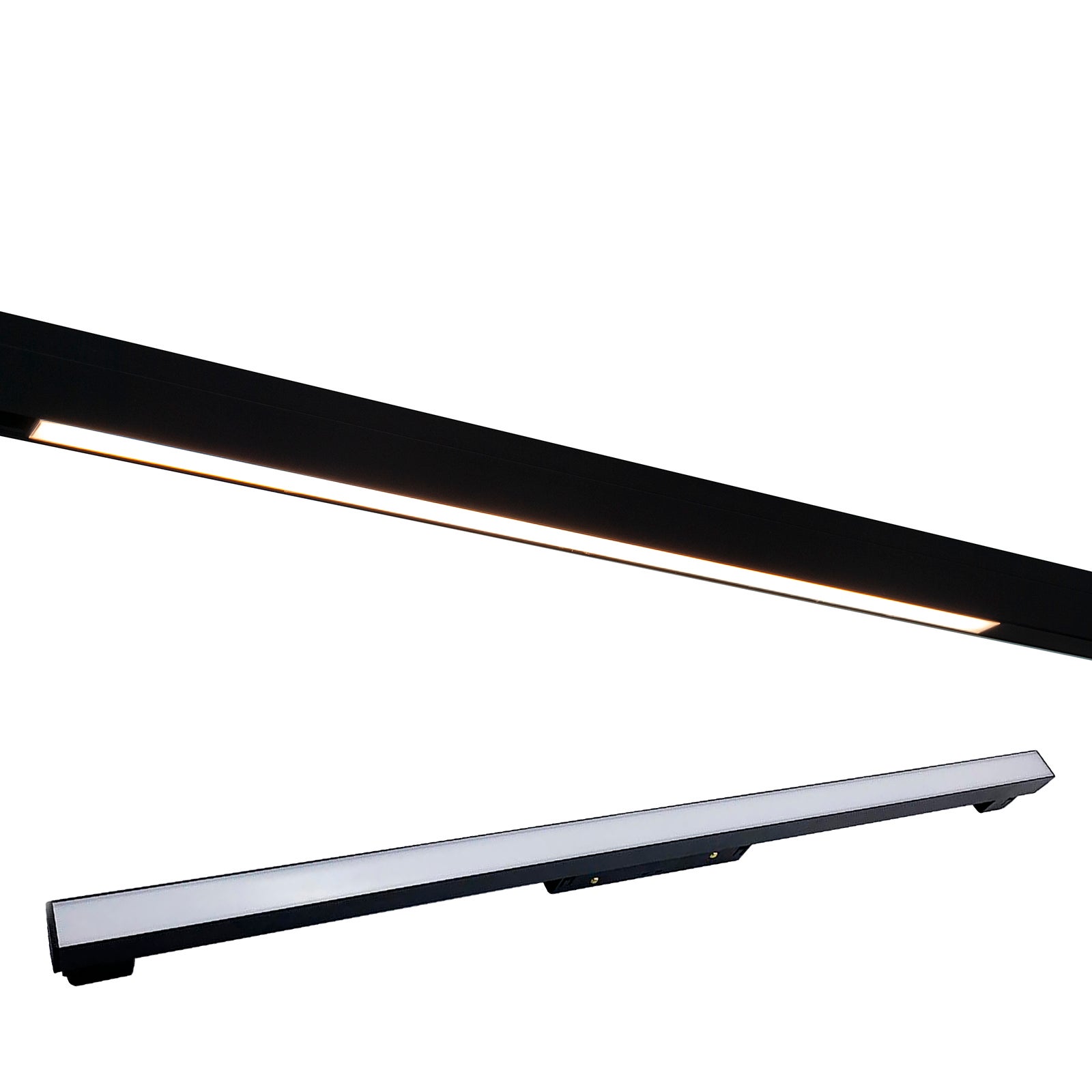 Spot LED magnétique 20W pour rail magnétique 48V, barre mince pour éclairage intérieur, 60cm, lumière LED à intensité variable CCT 3000K-6000K - 5