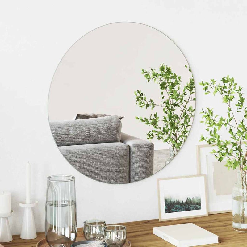Lustro ścienne Okrągły Ø 60 cm szkło hartowane vidaXL