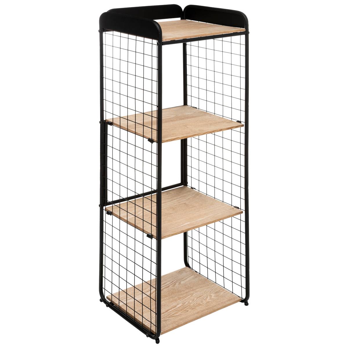 Étagère Colonne Double Effet Chêne Naturel Beige - 5 Five Simply Smart, Rangement Design Pour Salon, Entrée - 12