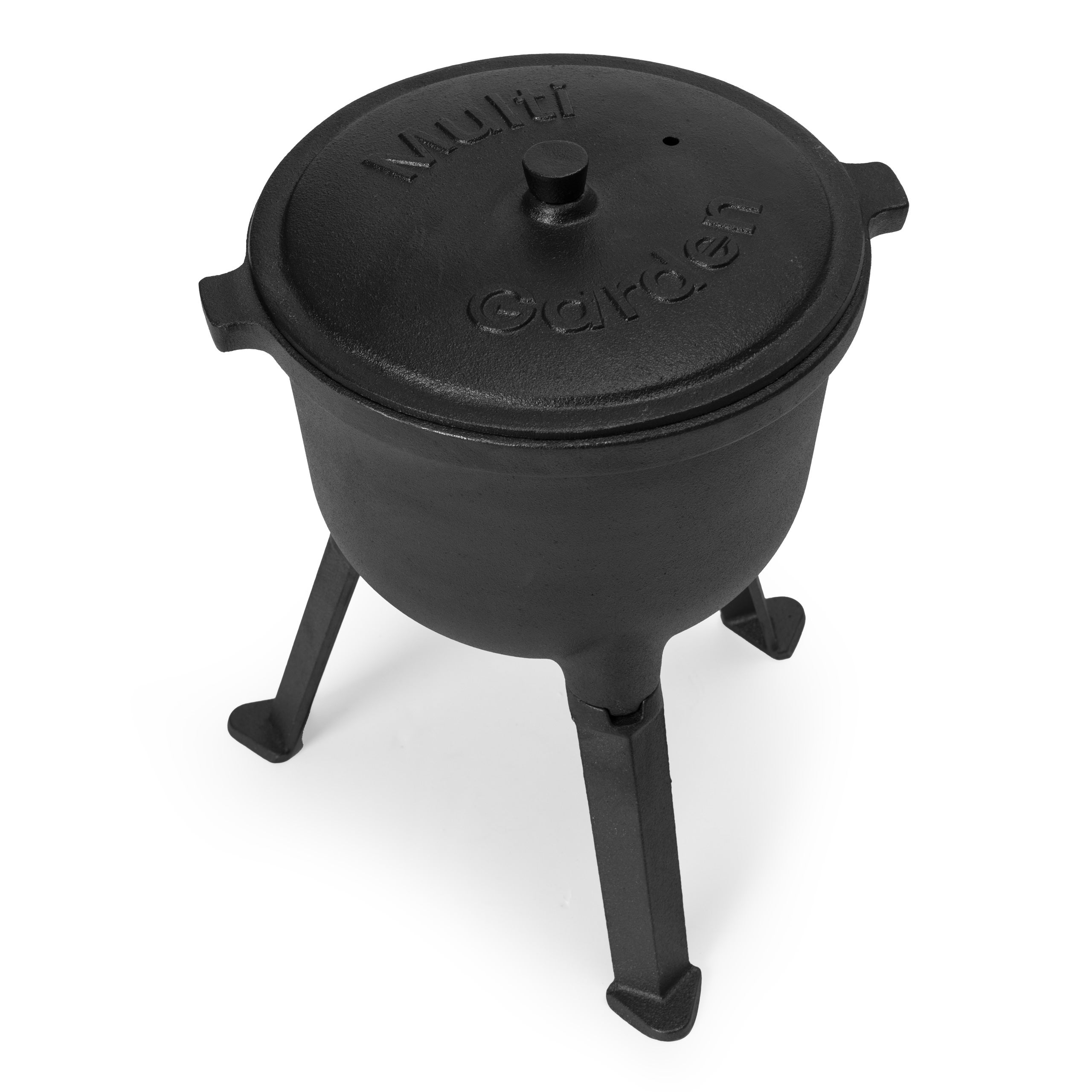 Kociołek żeliwny emaliowany 5L stojący garnek myśliwski ognisko grill MultiGarden - 5
