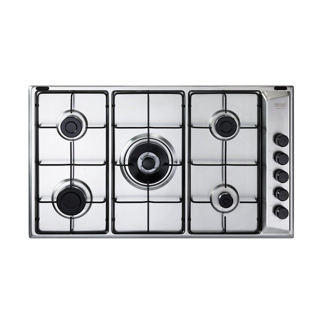 Płyta grzewcza Delonghi inox 5 palników wysokiej wydajności i palnik wok centralny