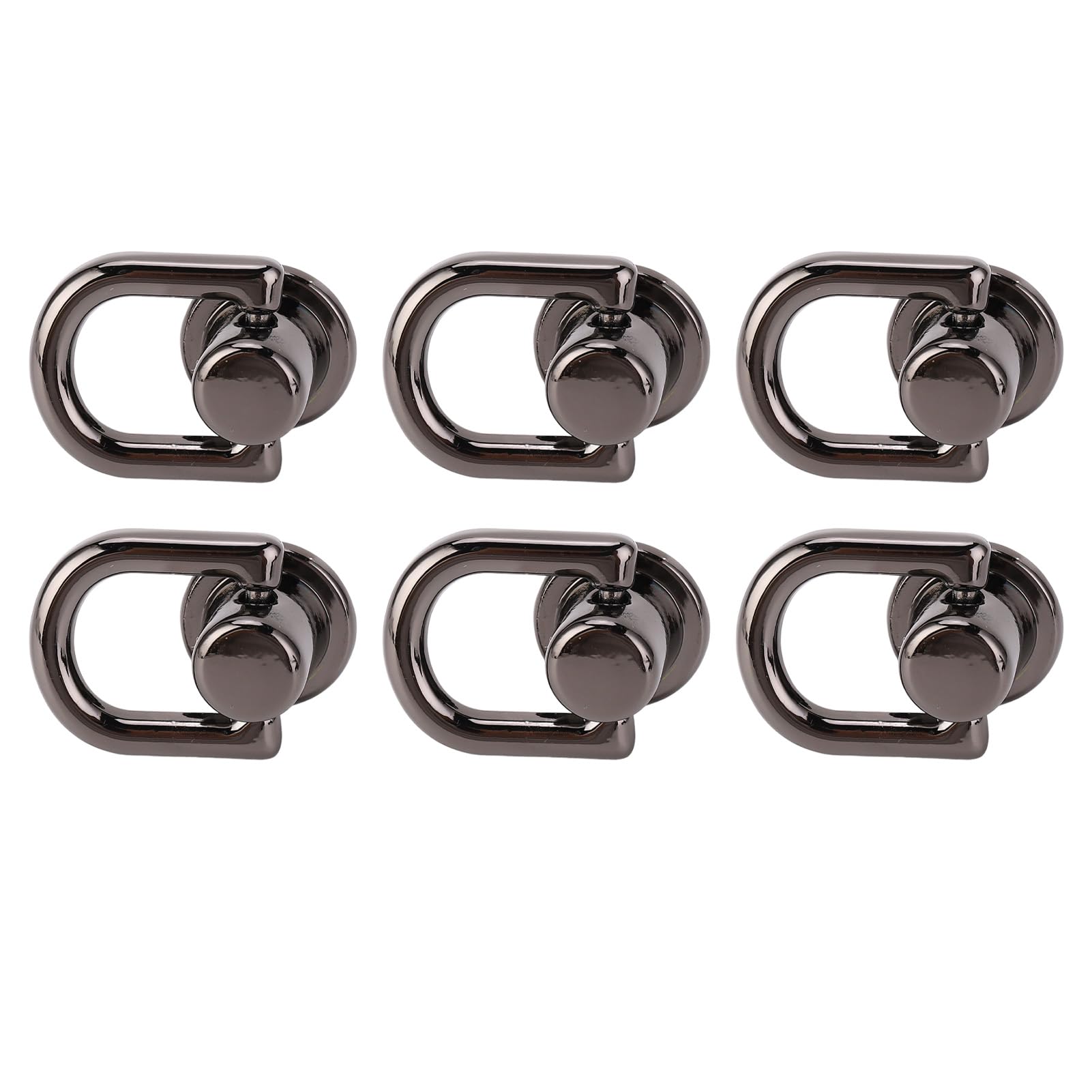 Zestaw 20 metalowych nitów obrotowych 360 stopni, 16 x 12 mm, do obroży, paska, torebki