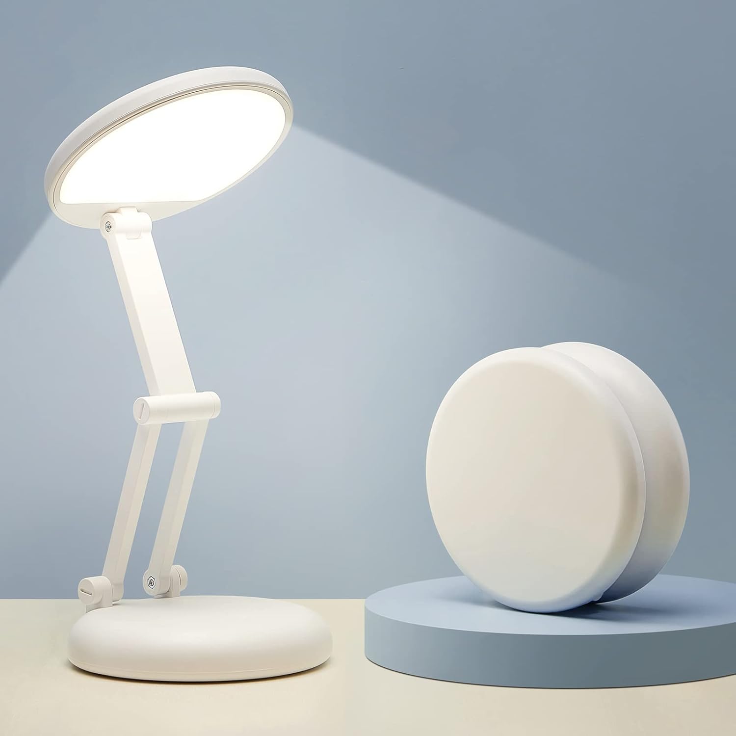 Przenośna i składana lampka biurkowa LED, bezprzewodowa lampka biurkowa z możliwością ładowania, lampka nocna dla dzieci, lampka biurkowa dla dzieci,