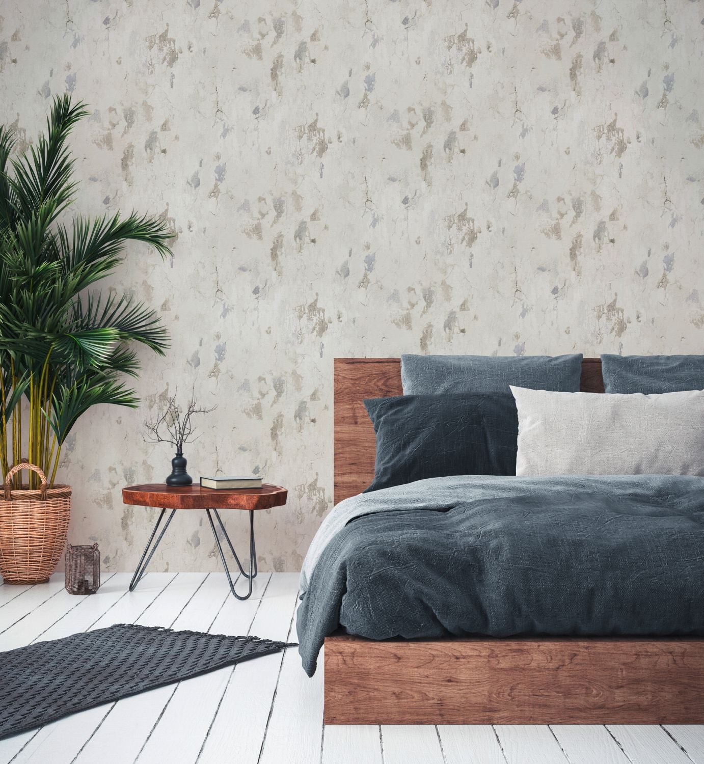 Tapeta konkretny wygląd szaro-białym - 53 cm x 10.05 m - LIVINGWALLS - 7