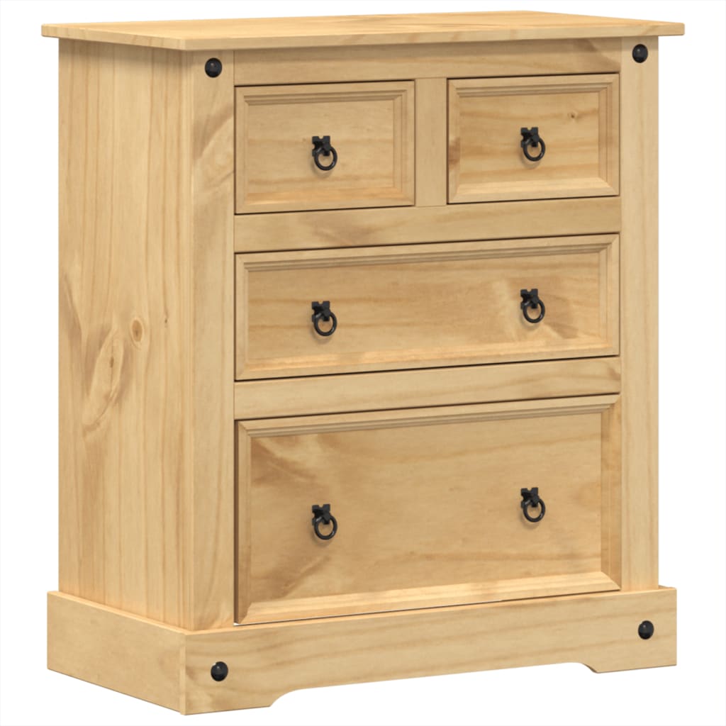 Commode | Armoire de rangement Corona 80x43x91 cm bois massif de pin ...