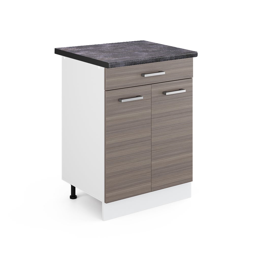 Vicco Szafka dolna do kuchni R-Line, Szlachetna szarość, 60 cm z szufladą, BP Antracyt
