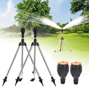 Irrigatore da giardino prato rotazione automatica a 360 con 3 bracci L