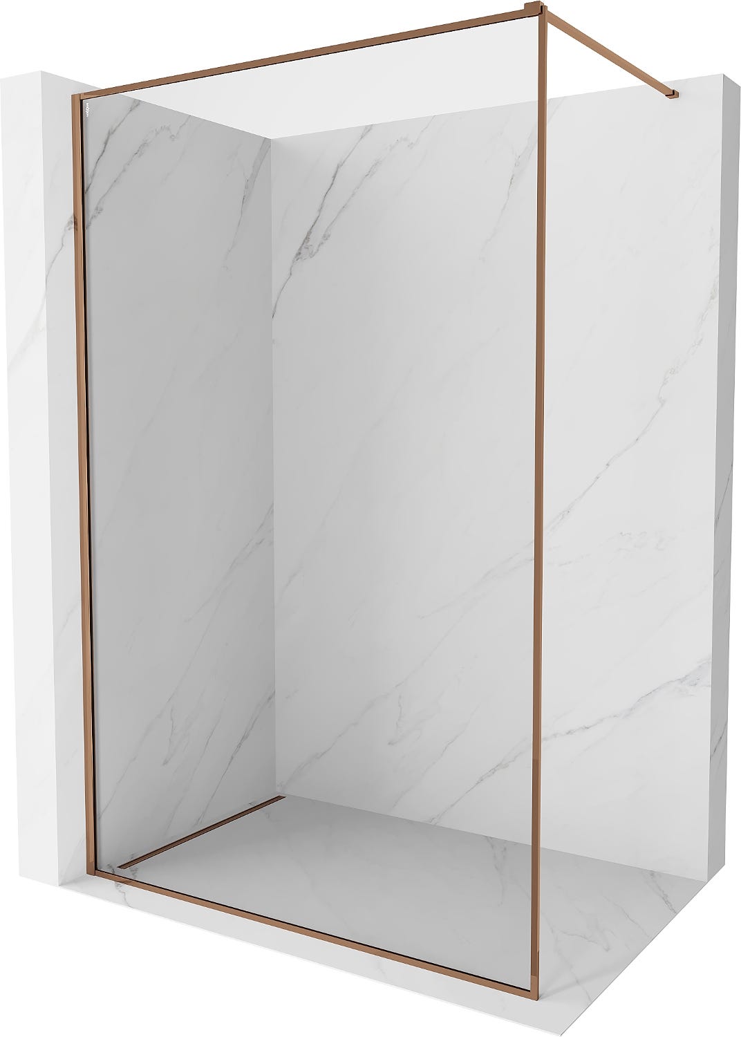 Mexen Kioto-F panel de ducha Walk-in con marco 140 x 202 cm ...