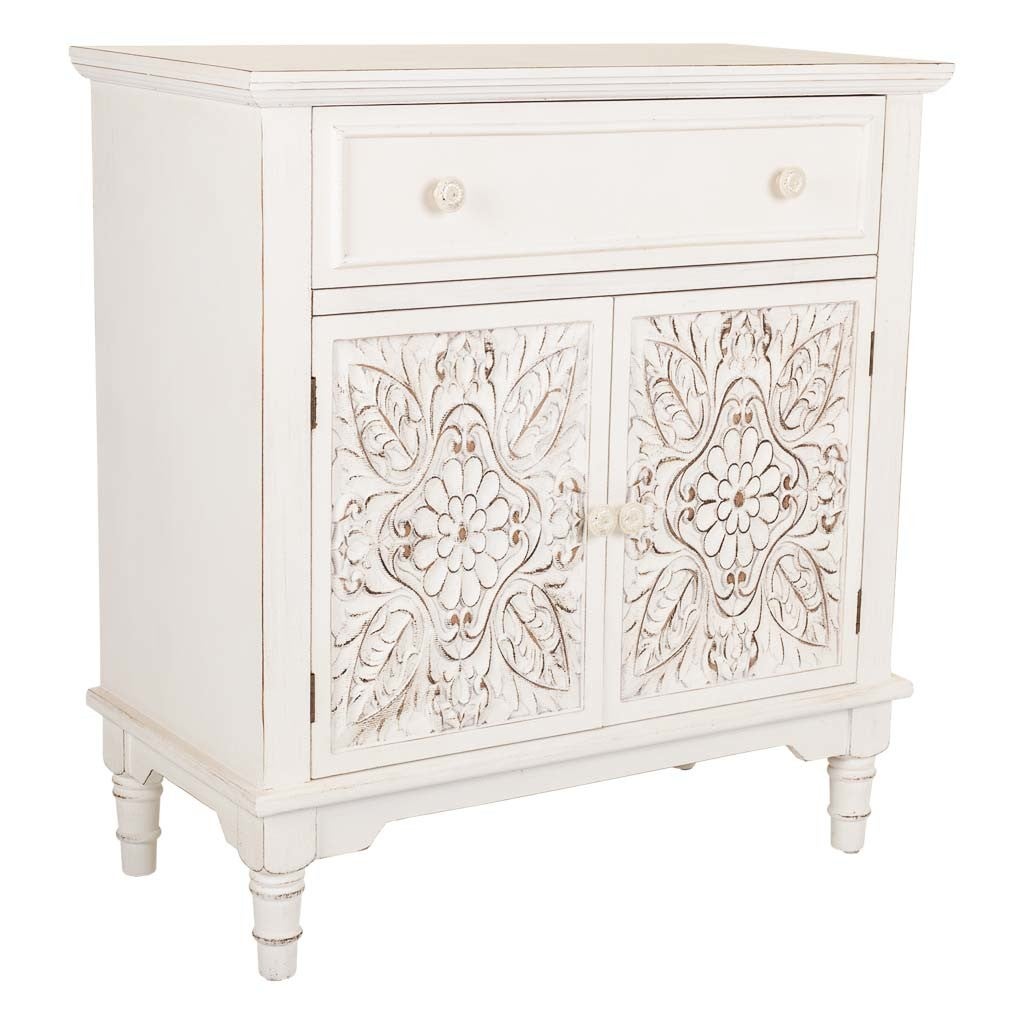 Wanderlust  Recibidor De Madera 73X36.5x78 Blanco , Leroy Merlin