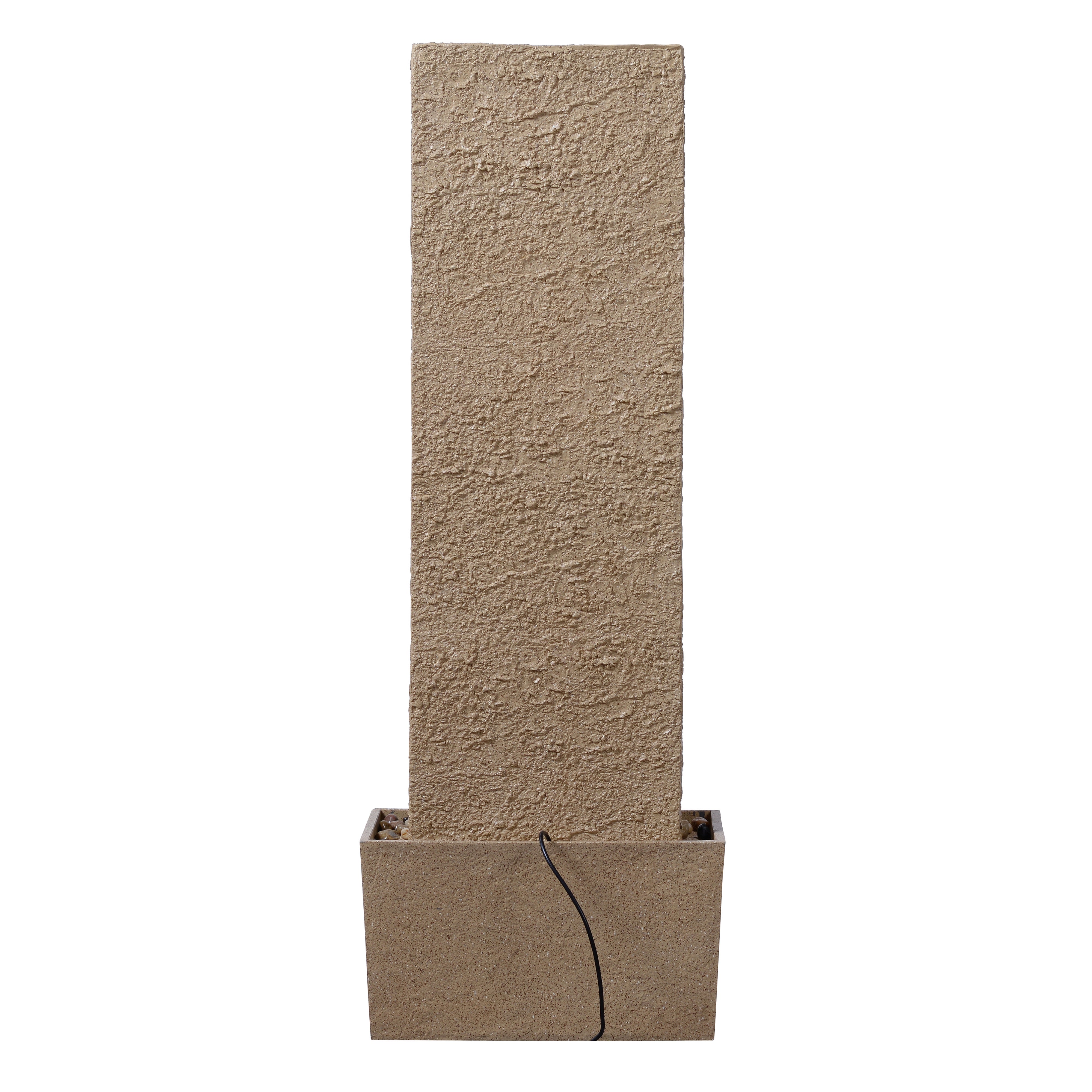 Fontaine haute jardin LED coquillages design,Marron, 92cm, TEAMSON HOME - 5
