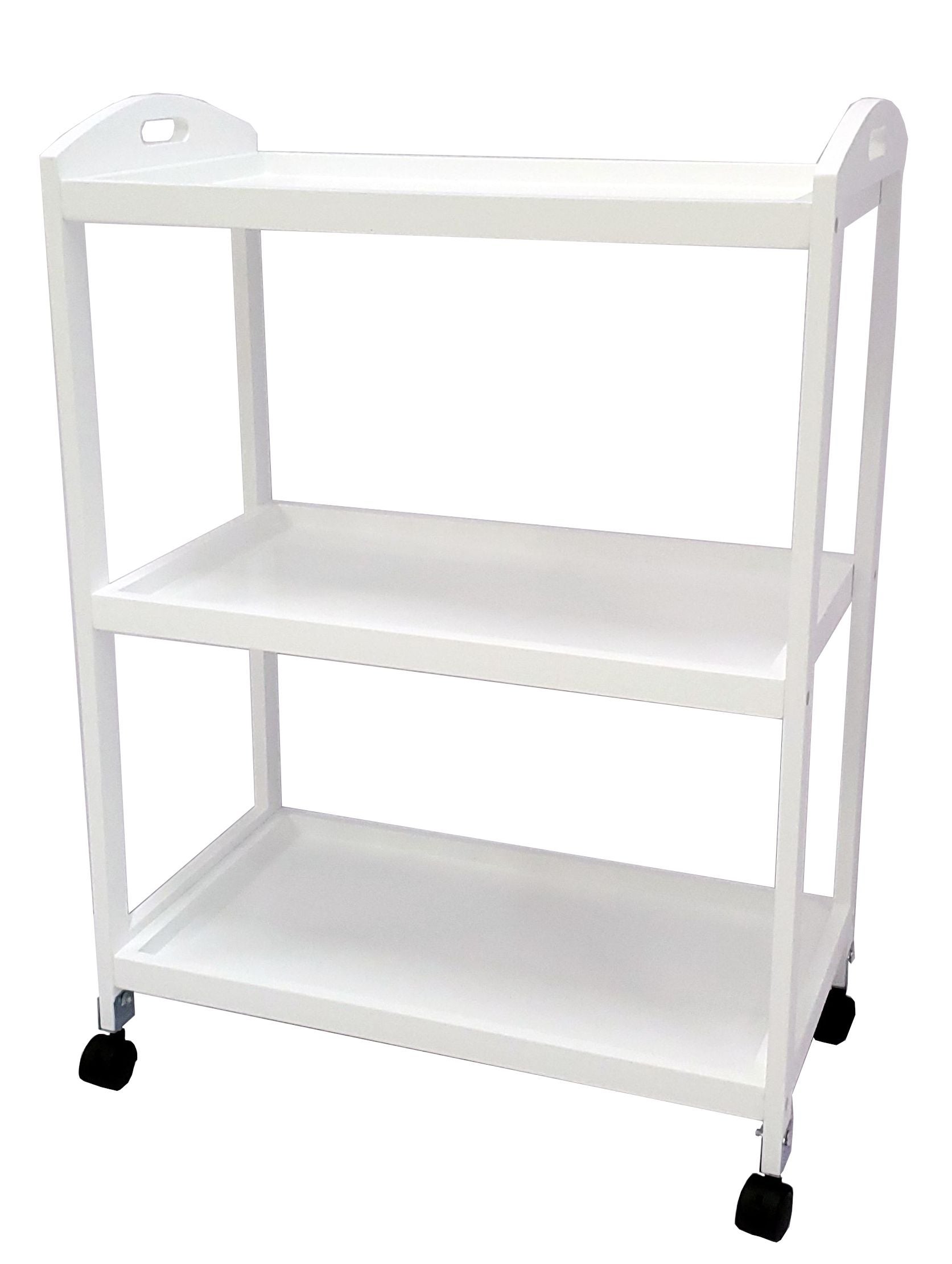 Wózek serwujący – Mobilny wózek z kółkami dla łatwego poruszania się 60x33x85cm, kolor biały