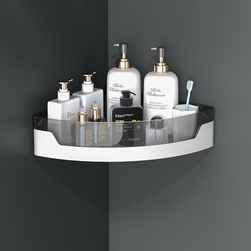 Accessoire Douche Noir Étagère Douche Sans Percage - Rangement Salle De Bain Noir - Support 40kg - Installation Facile Rangement Salle Bain Sans Perçage