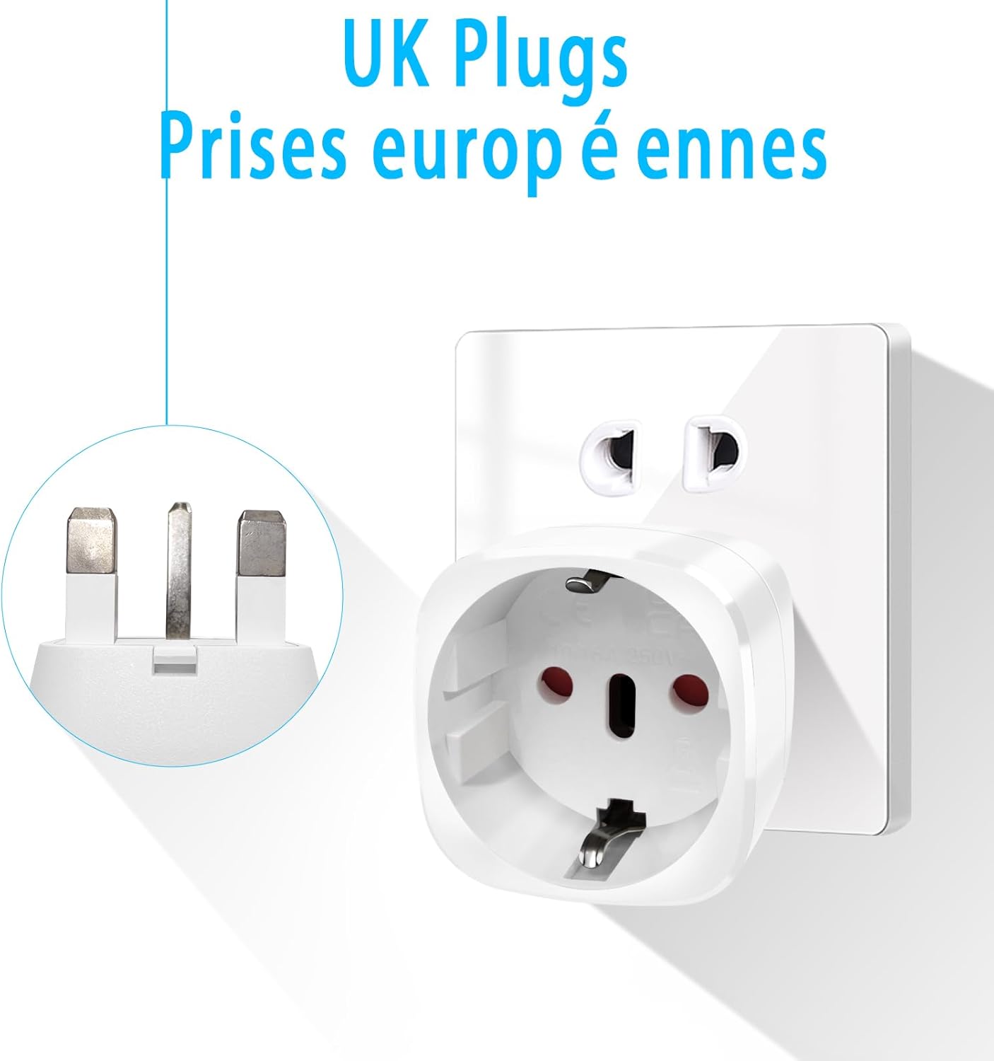 Adattatore Vimar Viaggio Usb Adattatore Da Viaggio Universale EU/UK/USA/AUS U2013 100-240V U2013 1840W U2013 Nero U2013 In Carton Box U2013 Nova Line Adattatore Presa Americana - Foto 8