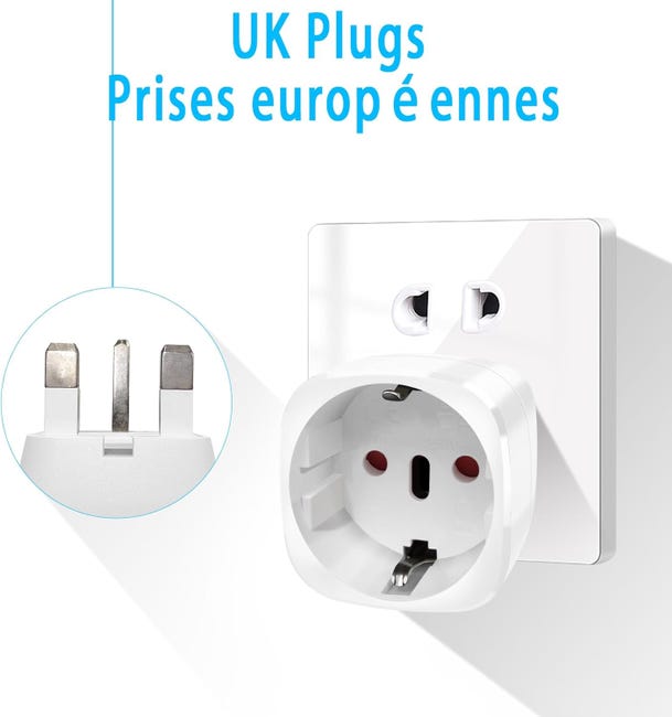 Adattatore Vimar Viaggio Usb Adattatore Da Viaggio Universale EU/UK/USA/AUS U2013 100-240V U2013 1840W U2013 Nero U2013 In Carton Box U2013 Nova Line Adattatore Presa Americana - Foto 8