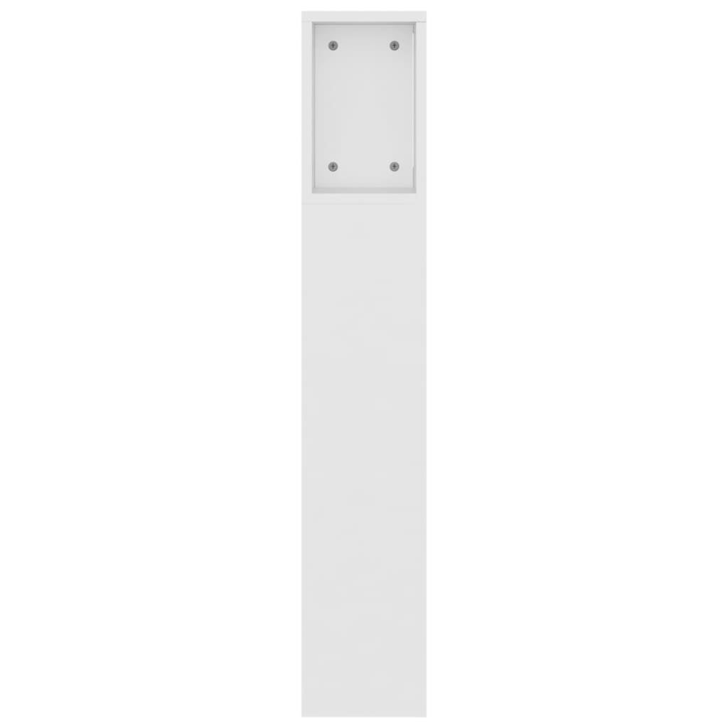 vidaXL Armoire de tête de lit Blanc 160x18,5x104,5 cm - 5