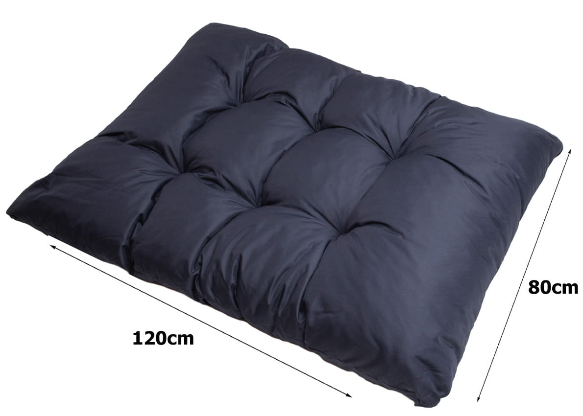 Set coussins pour palettes 120x80 avec dossier 120x40 bleu foncé – coussins extérieurs pour canapé palette, matelas jardin durable - 8