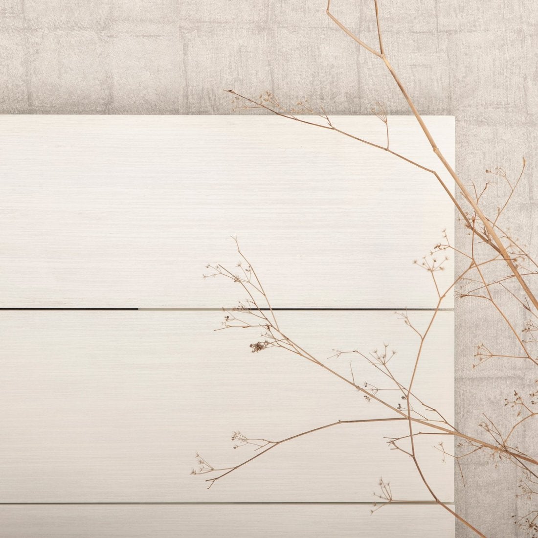 Cabecero doble efecto madera blanco 162x80 cm - 6