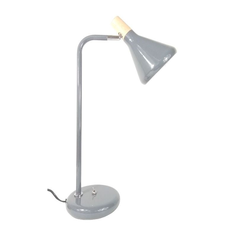 Lampa Biurkowa na Żarówkę E14 Wys.49cm - Szara - SILUMEN