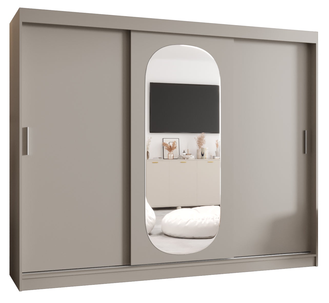 Szafa przesuwna garderoba ROYAL 250 x 62 x 200 cm Kaszmir - Abiks Meble