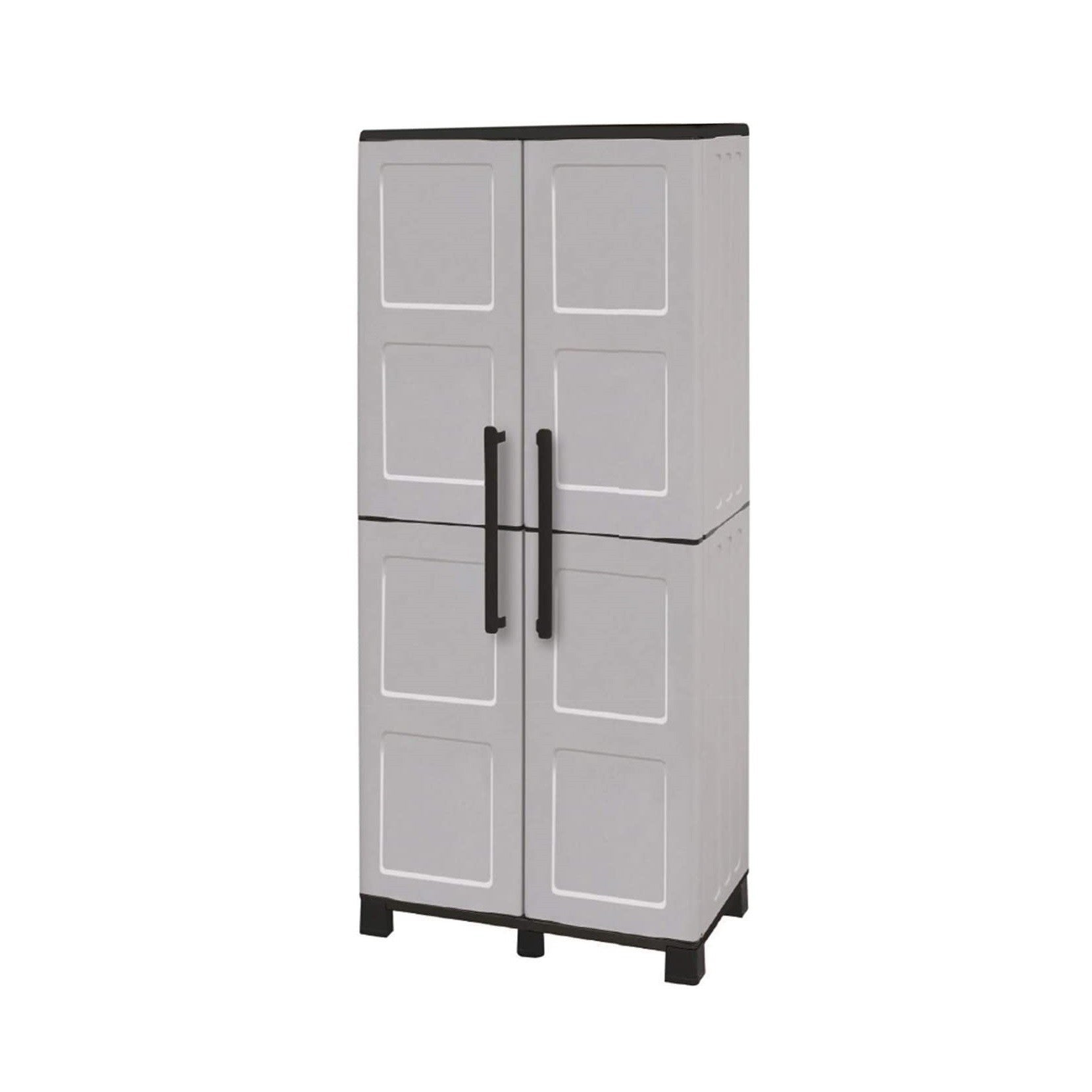Armadio porta oggetti in polipropilene con scaffali e cerniere in acciaio - 6