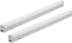 Lampe LED Sous Meuble De Cuisine 90cm - 15W, Blanc Neutre 4000K, Avec Interrupteur (Argent)