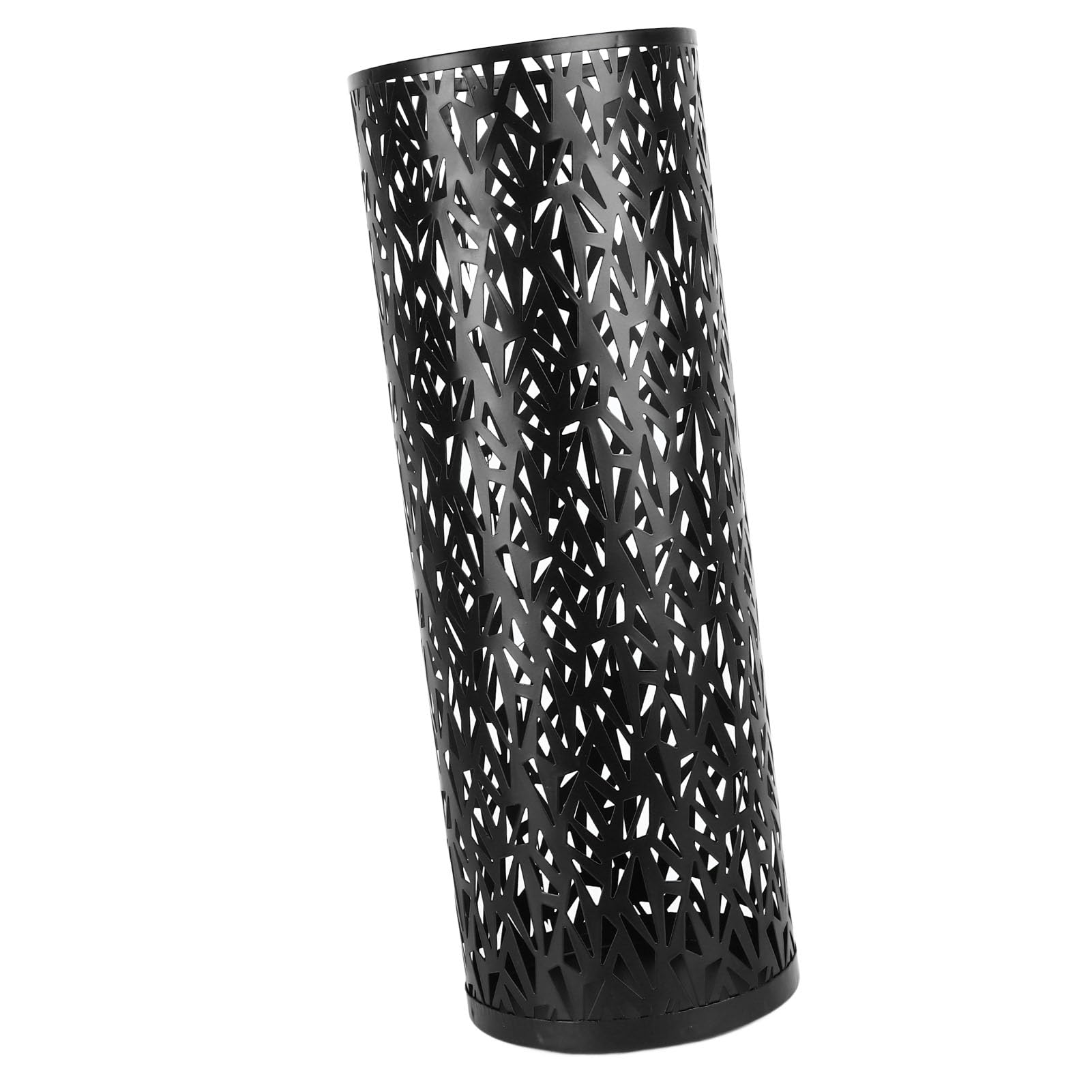 Soporte para paraguas para entrada, de metal, hueco, redondo, independiente, organizador para paraguas, para decoración del hogar, hotel (42x15cm)