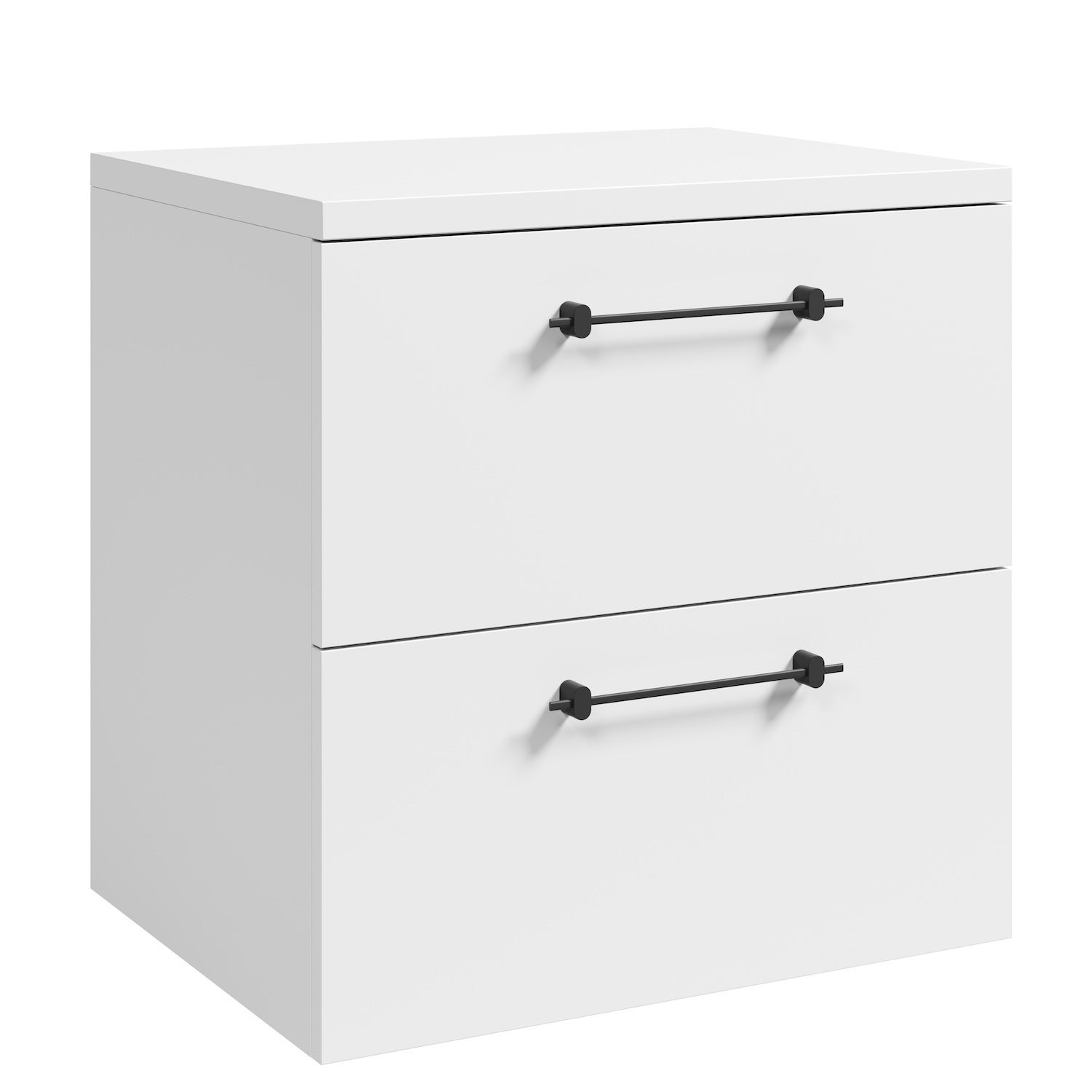 Badplaats mueble de lavabo muro 60 cm - blanco - mueble de baño con encimera