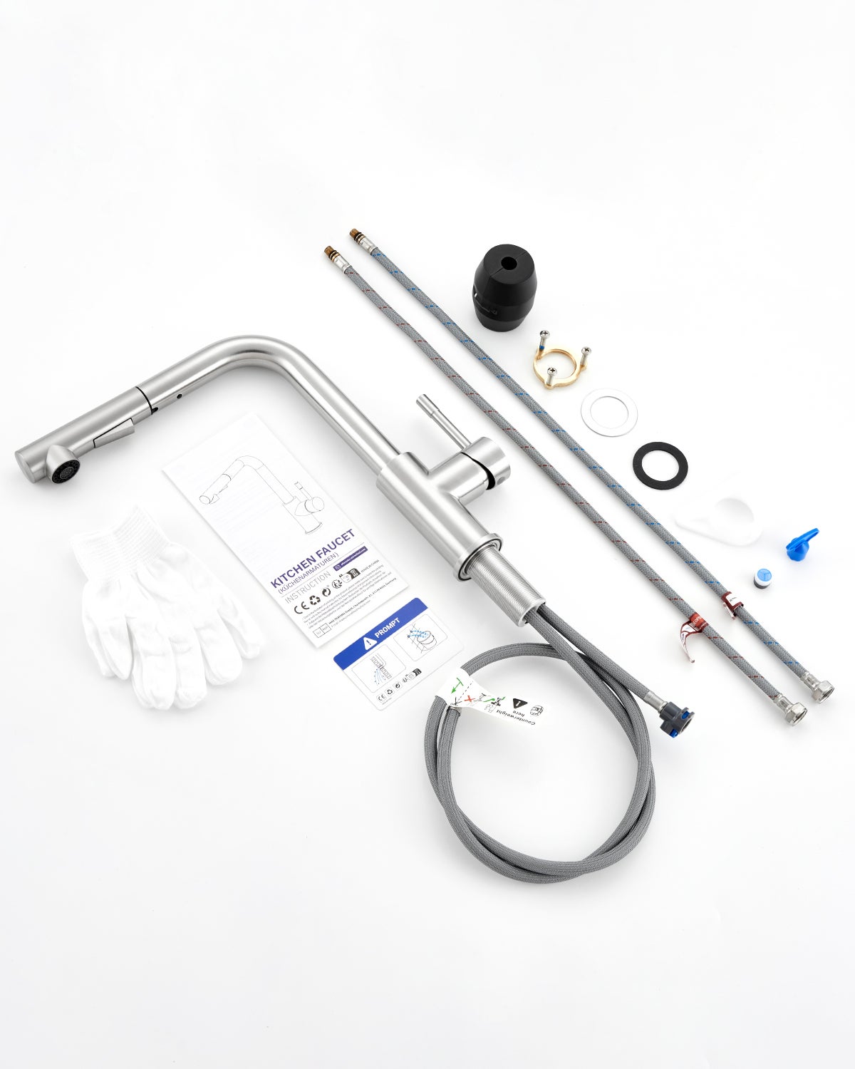 SOFETIY MAX Robinet Cuisine avec Douchette, Mitigeur Robinet de Cuisine avec 2 Modes de Pulvérisation, Robinet d'évier Eau Froide/Chaude - 8