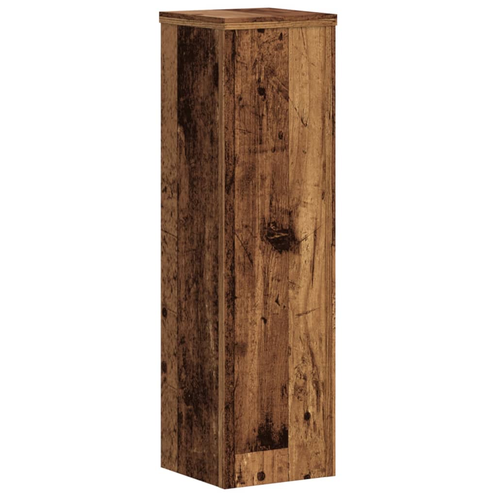 Support de plante, 2 pièces, bois ancien, 17 × 17 × 60 cm - 5