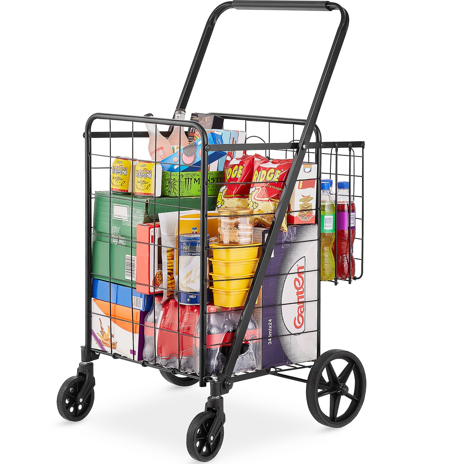 carrello della spesa vuoto o con pochissimi prodotti essenziali