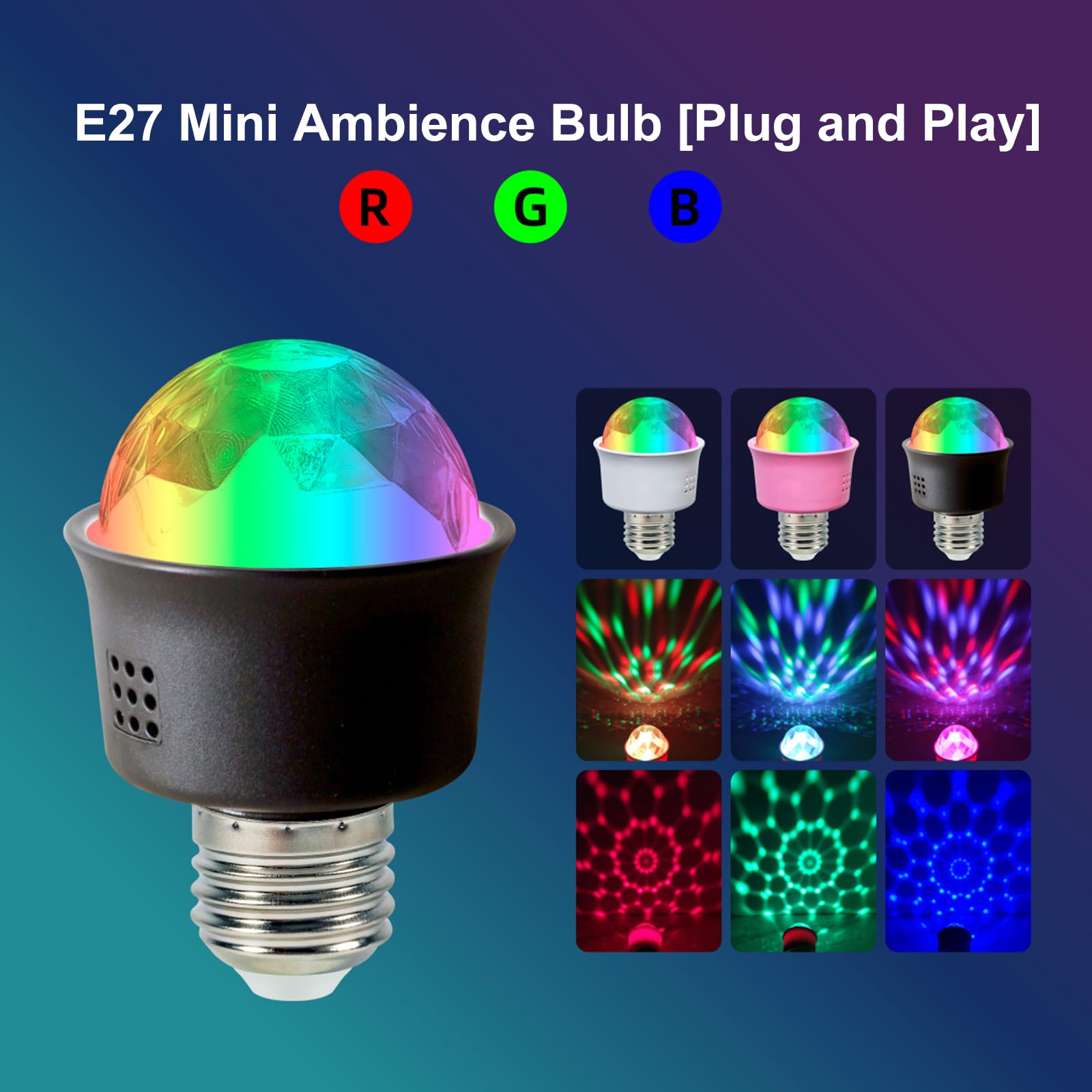 Lot De 20 Ampoules LED Colorées Belaufe E27 3W - Couleurs Mélangées, 220V, Décoration