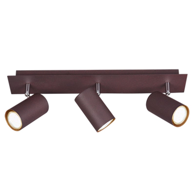Reflektor sufitowy spot natynkowy Marley listwa postarzana miedź 3xGU10x35W wym: 48 x 9 cm metal Trio