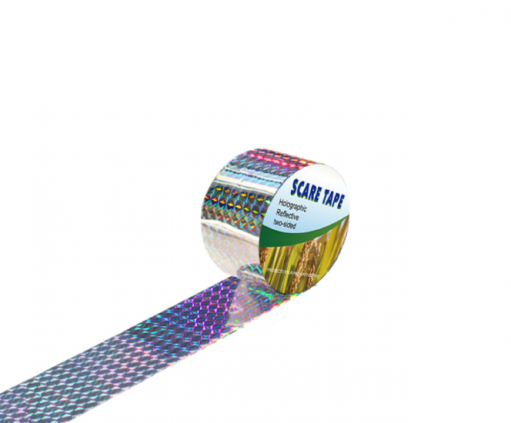 Taśma odstraszająca ptaki, 80 m x 4,8 cm, do ochrony ogrodu przed gołębiami i zwalczania szkodników.