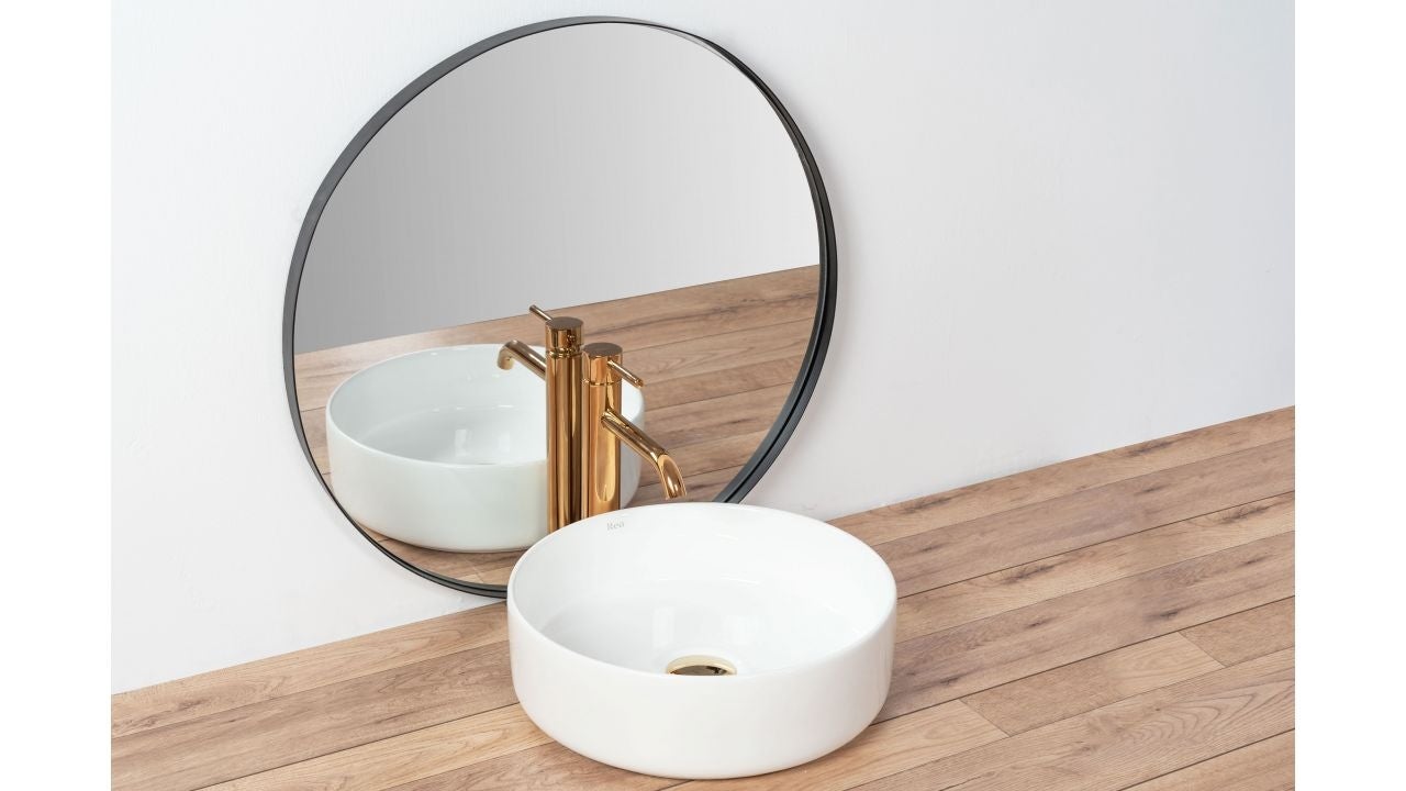 LAVATÓRIO DE APOIO REA SAMI WHITE 36X36X11,5CM - 3