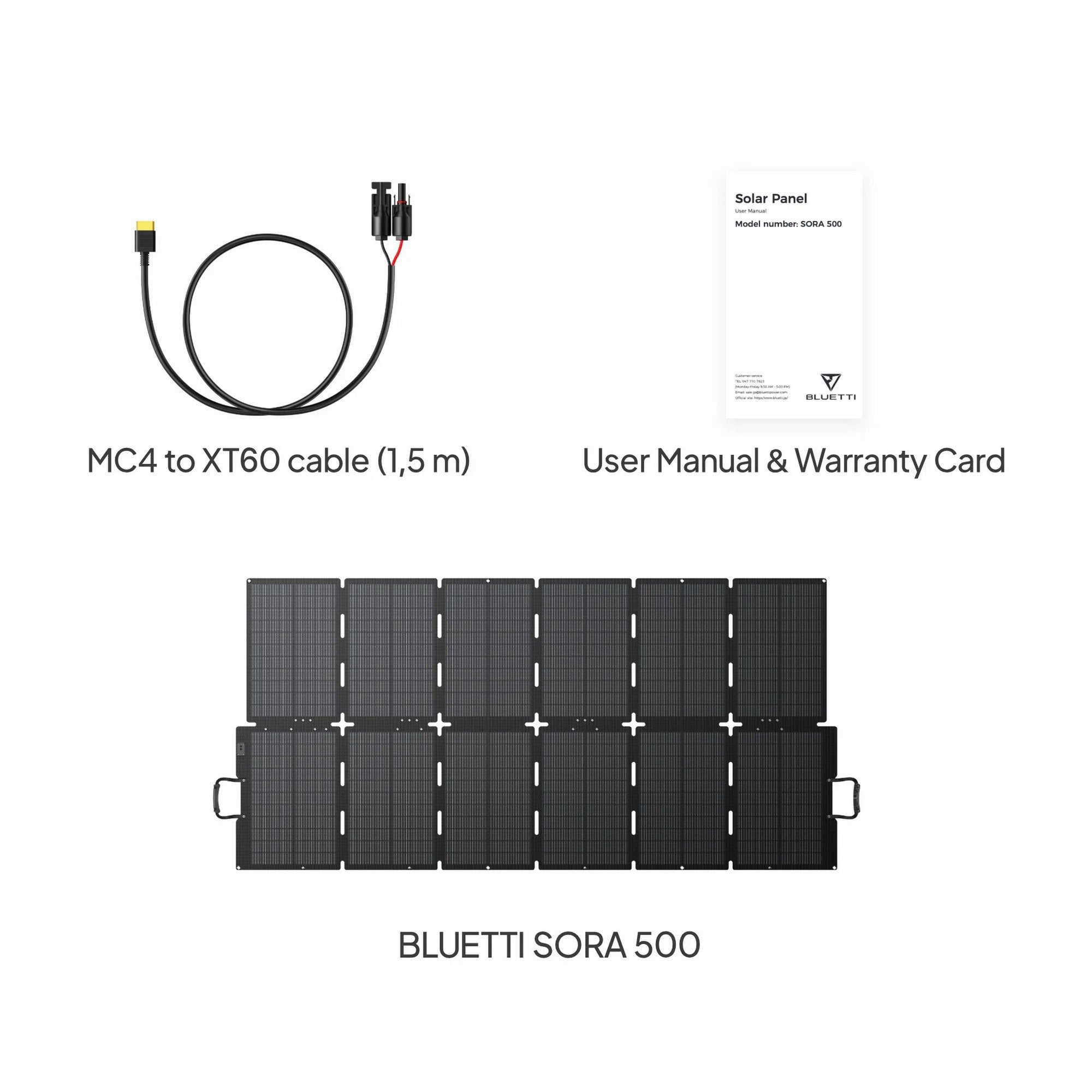 BLUETTI SORA 500 Panneau Solaire Portable 500W - Pour AC270P/AC200PL/AC240P/AC300/AC500/Apex 300 - 7