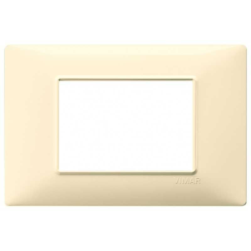 Plaque De Finition Vimar Plana 14653.25 - Or Mat 3 Modules - Occasion (Neuf Démo)
