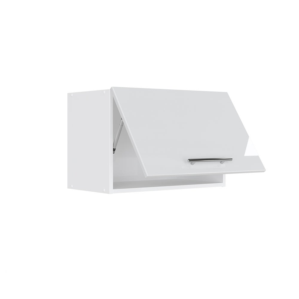 Vicco Elément haut de cuisine Fame-Line, Blanc Haute brillance, 60cm Plat - 4