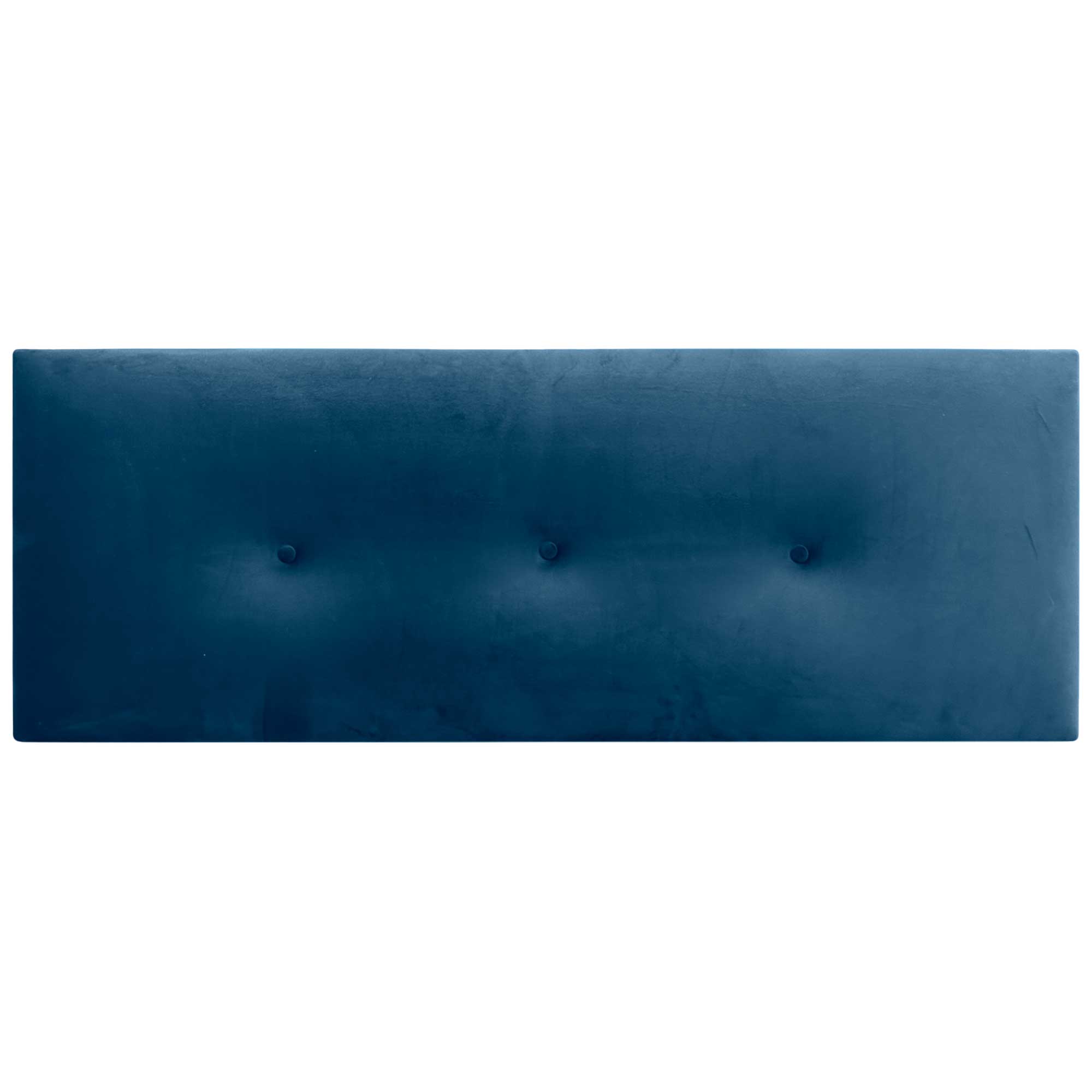 DHOME Testiera in velluto liscio con bottoni alta gamma moderna testiera imbottita per letto di lusso (Blu, 135x60cm) - 3