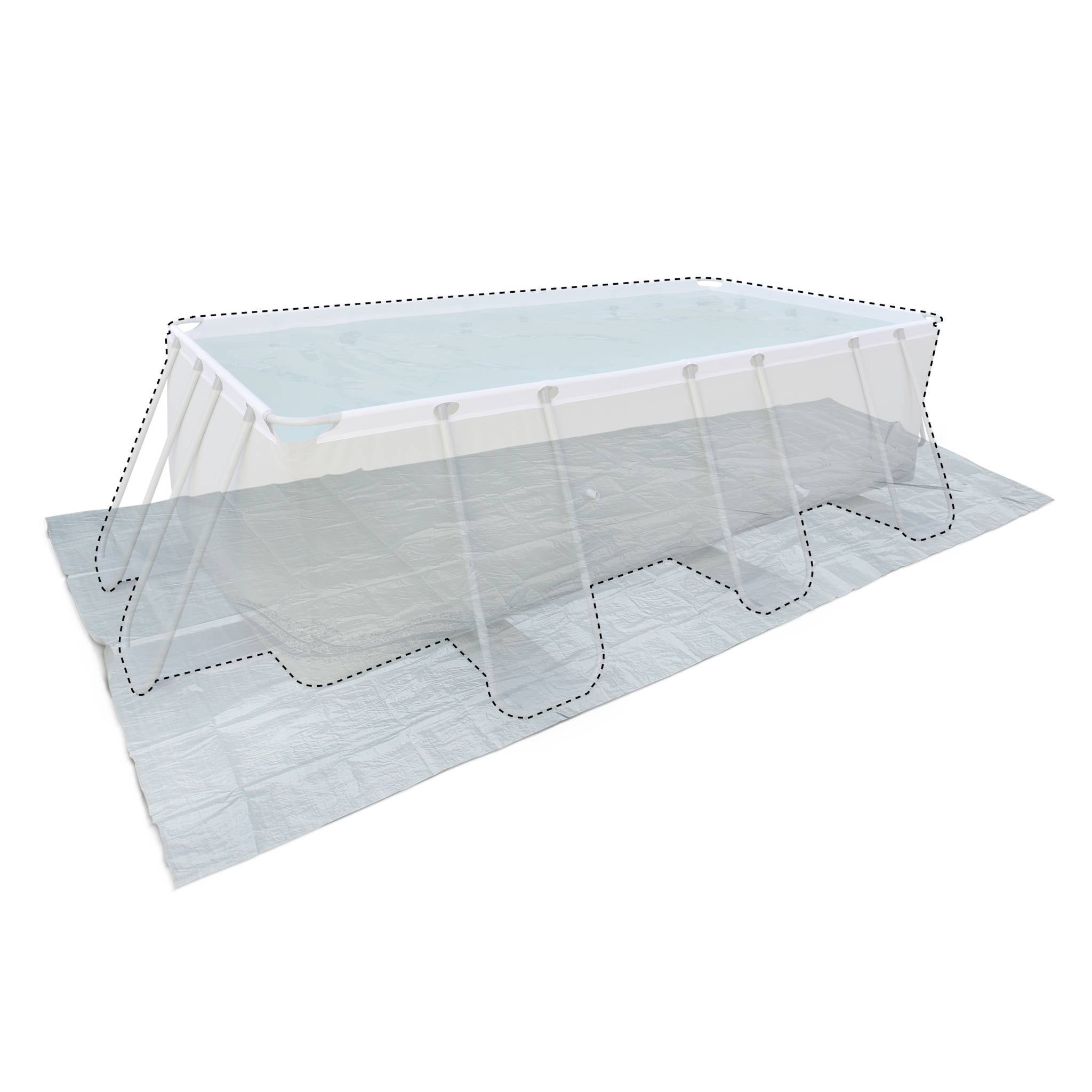 Bâche Anti-feuilles Bâche De Piscine Rectangulaire 4x2m
