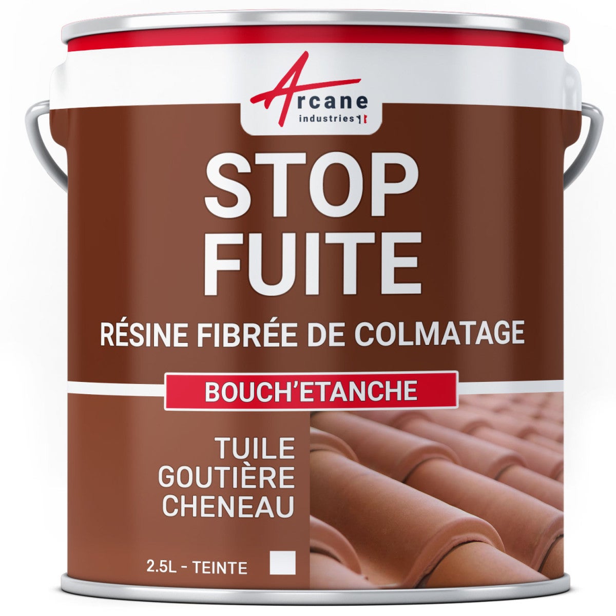 Peinture fibrée de colmatage réparation tuile gouttière - BOUCHETANCHE ...