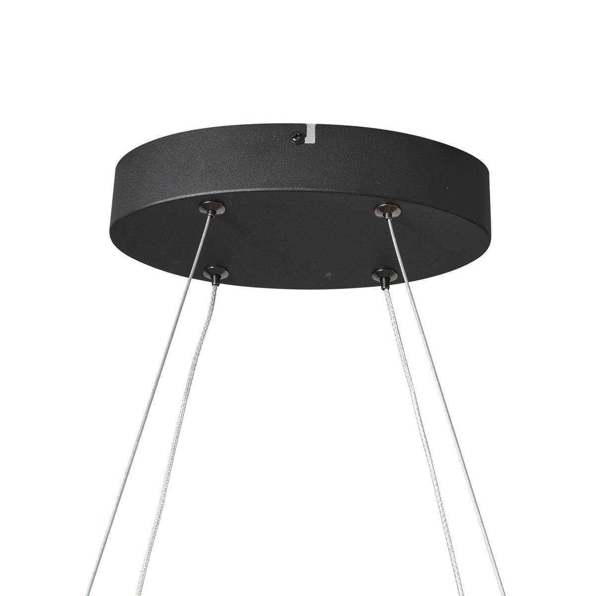 Qazqa design lampe suspendue pour table à manger - Ovallo - noir, ovale, led intégrée 30w incluse, Integrated led, 2700k, blanc - 8