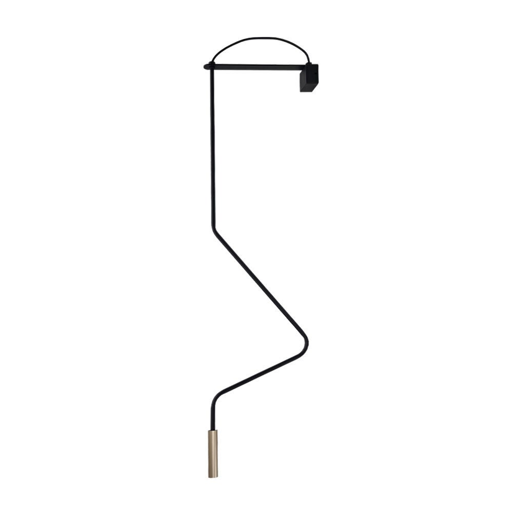 Kinkiet ścienny No. Vi czarny 1xG9x2.5W styl minimalistyczny wym: 100 x 27 cm metal IP20 Shilo