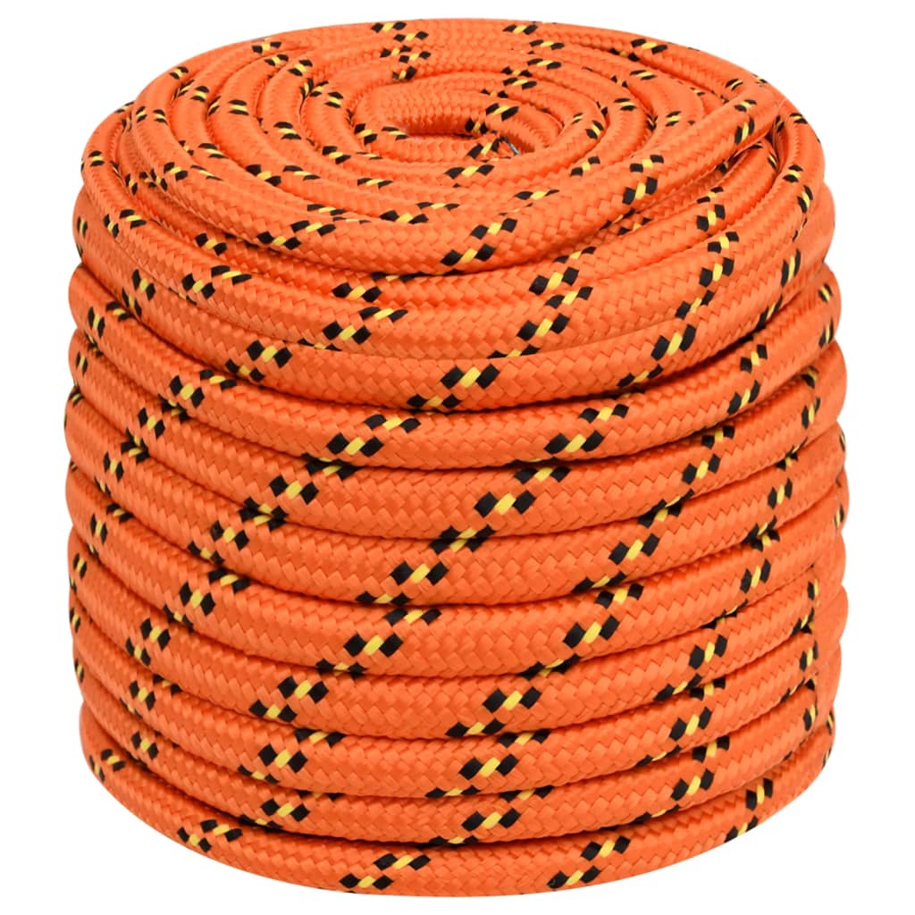 Corde De Bateau Polypropylène 8 Mm - 100 M Rouge - Flottante, Résistante Aux Intempéries - Amarrage, Gréement