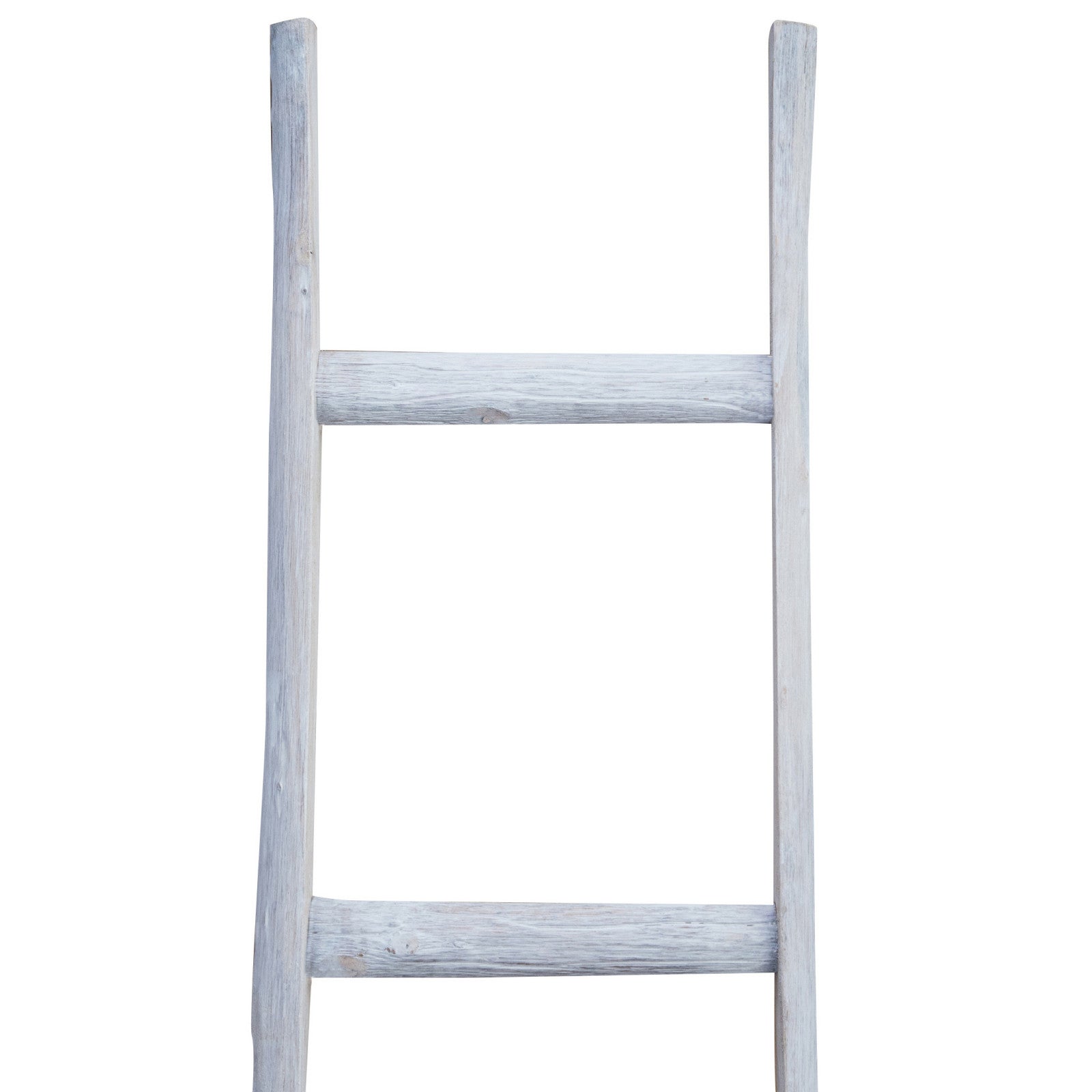BISCOTTINI Échelle Porte-Serviettes - Finition Bois Blanc Antique - Salle de Bain - Décoratif - Support Serviettes - 40x8x150 cm - 5