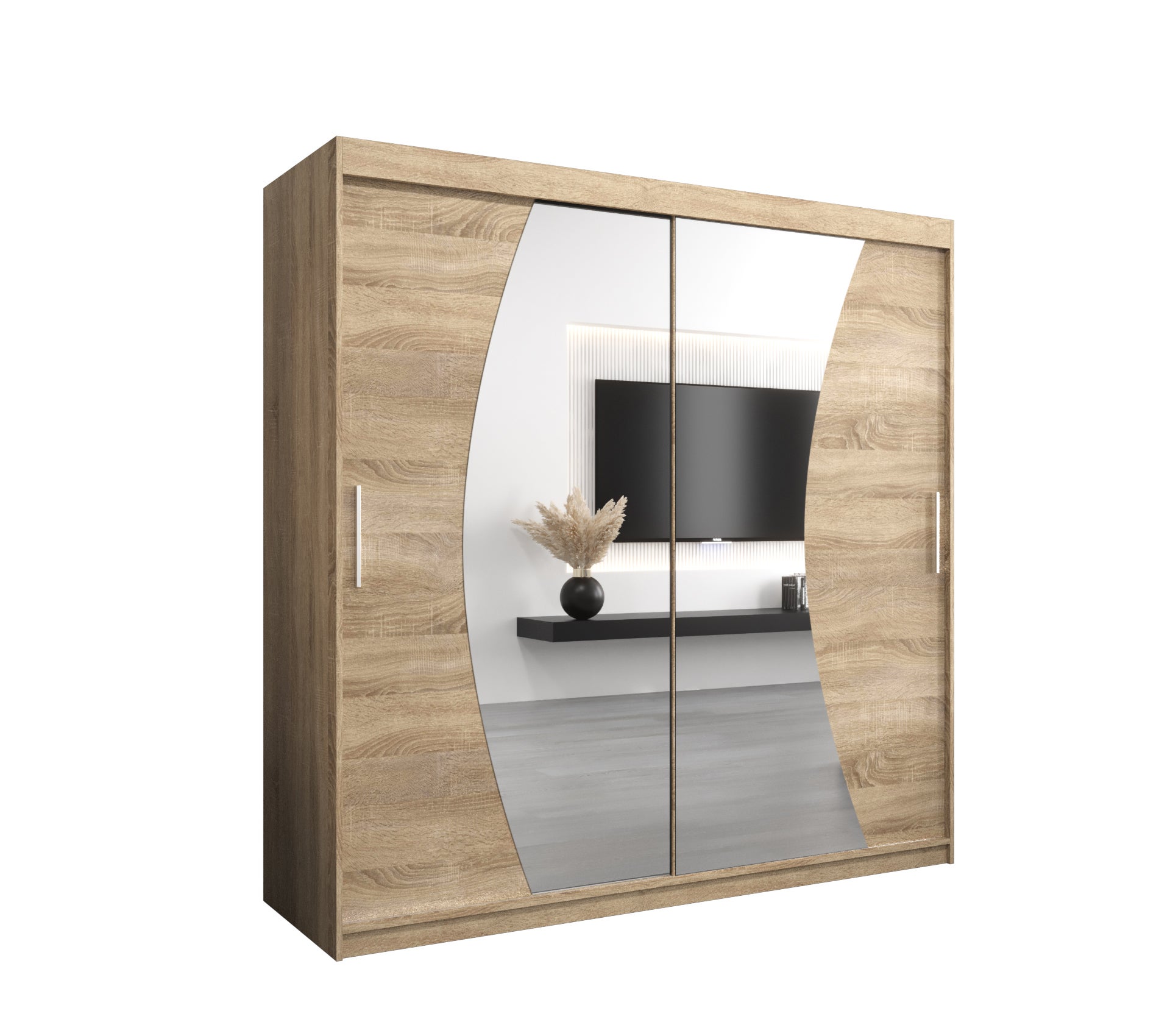 Szafa przesuwna garderoba WAVE 200 x 62 x 200 cm Sonoma - Abiks Meble